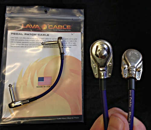 Lava 6-inch pancake plug pedal patch cable